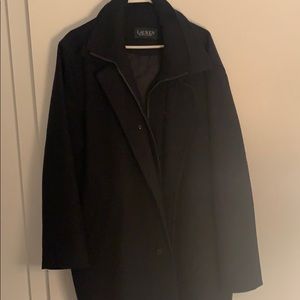 Lauren Ralph Lauren Wool-Blend Classic-Fit Peacoat